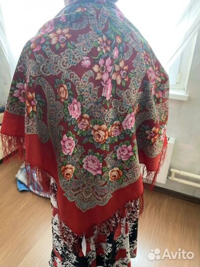 Платок шаль павлопосадский
