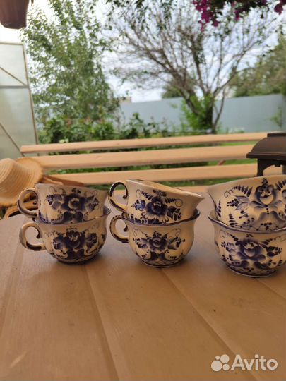 Чайный сервиз СССР гжель