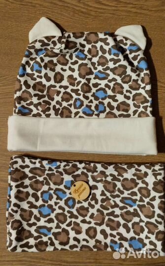 Комплект на весну шапочки + снуд