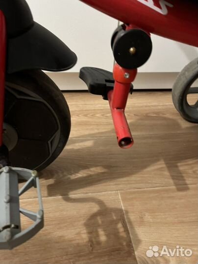 Велосипед трехколесный kreiss с тентом красный