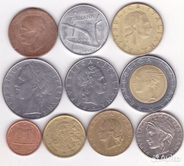 Монеты Италии, Испании и Португалии