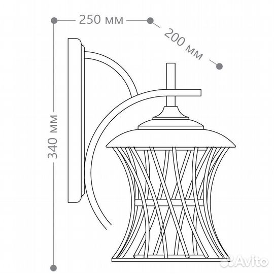 Светильник на стену уличный Feron PL520 11888