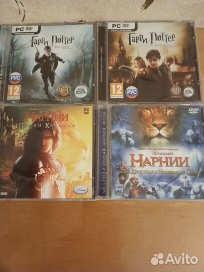 Диски с играми на пк Гарри Поттер и Хроники Нарнии