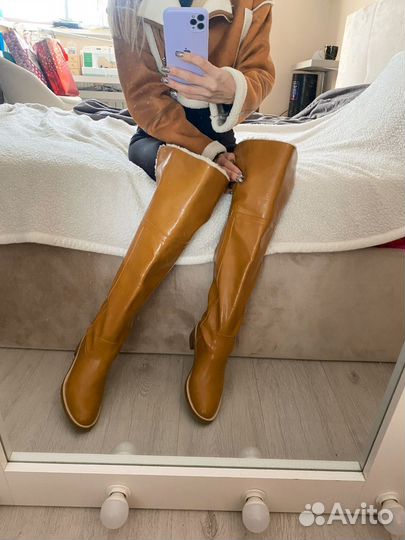 Сапоги ботфорты Celine