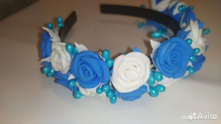 Ободок, бантик, заколка для волос ручной работы
