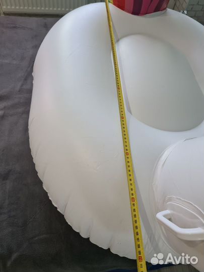 Большой надувной матрас плот Единорог 200х100х90см