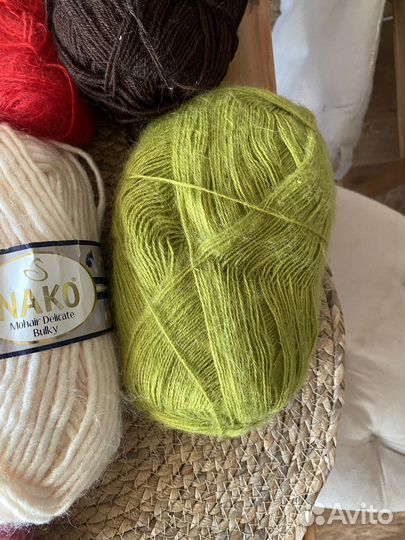 Пряжа нитки для вязания gazzal пехорка nako ангора