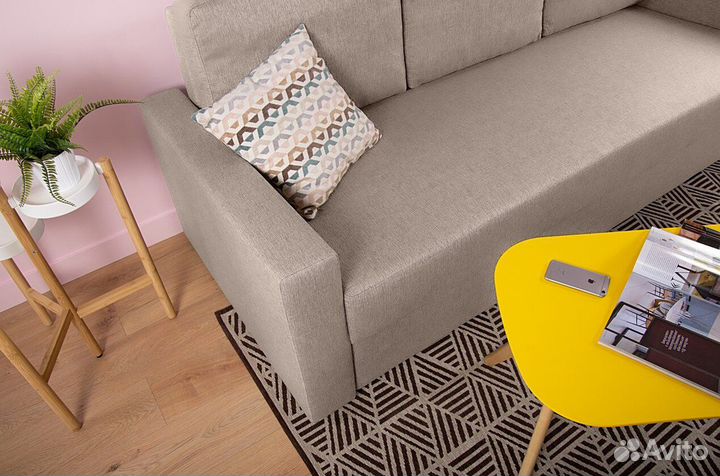 Диван прямой Порту-бежевый