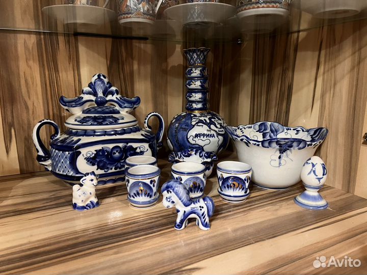 Посуда гжель