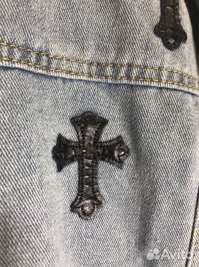 Джинсовая куртка Chrome Hearts (L размер)