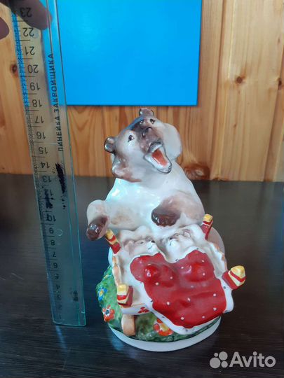 Медведица с медвежатами/ Колыбельная фарфор лфз