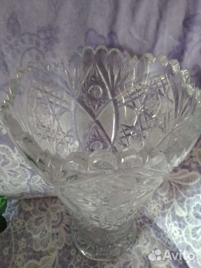 Ваза хрустальная большая СССР