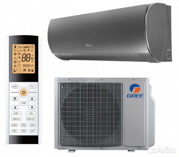 Сплит-система Gree GWH24ACE-K6DNA1I(lclh) Lyra Inverter Black