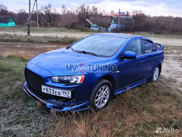 Пороги Сток 2 для Mitsubishi Lancer X