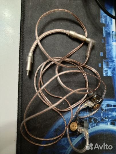 Наушники KZ edx pro гарнитура 3.5мм qdc