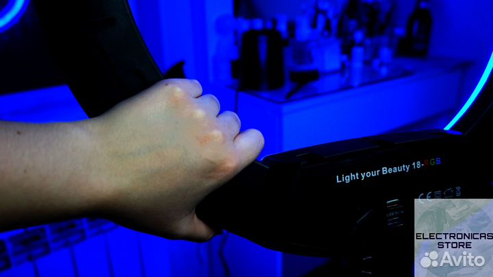 Кольцевая Лампа 45 см со Штативом RL-18 v.3