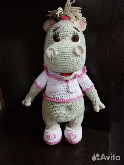 Мягкая игрушка бегемот