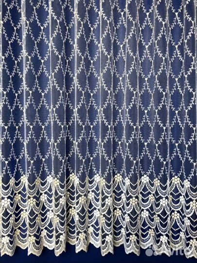 Тюль сетка вышевка