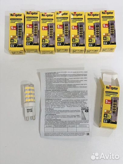 Светодиодная лампа Navigator G9 5 Вт 3000 К