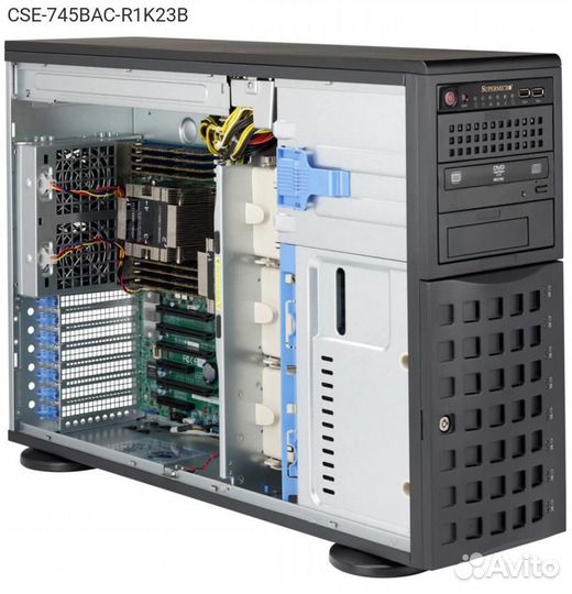 Корпус Supermicro SuperChassis 745BAC-R1K23B Tower