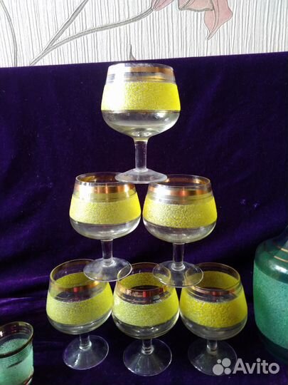 Посуда цветное насыпное стекло СССР за все