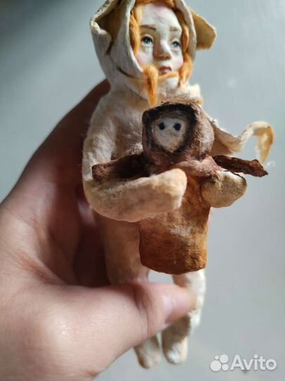 Ватная ёлочная игрушка