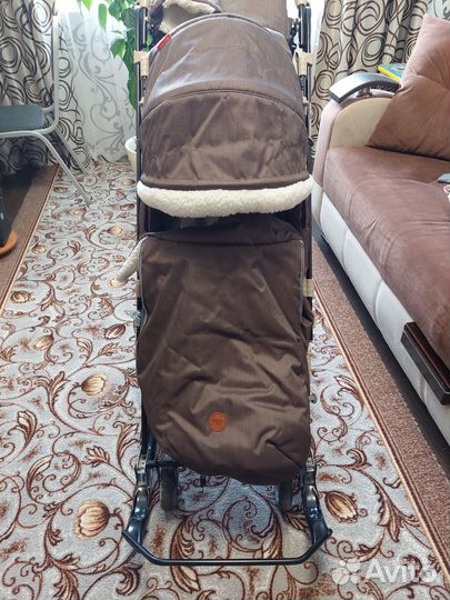 Детские санки коляска ника 7 8
