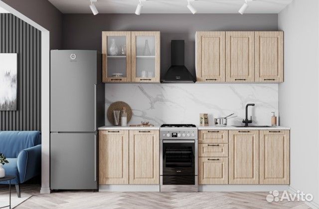 Кухня 2,0 м, мдф, Новая