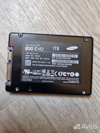 Ssd диск Samsung 850 Evo 1TB