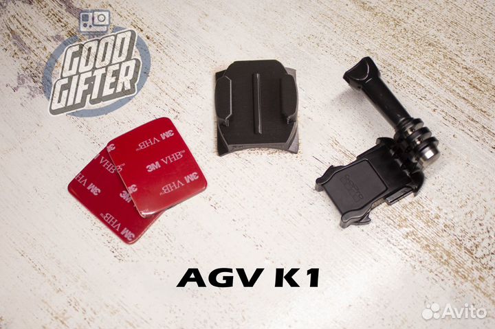 Крепление камеры GoPro на Мотошлем AGV K1