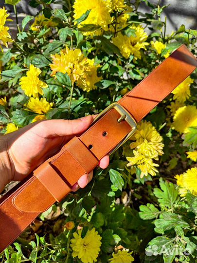 Мужской кожаный ремень