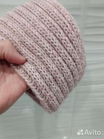 Комплект шапка и снуд(зима)