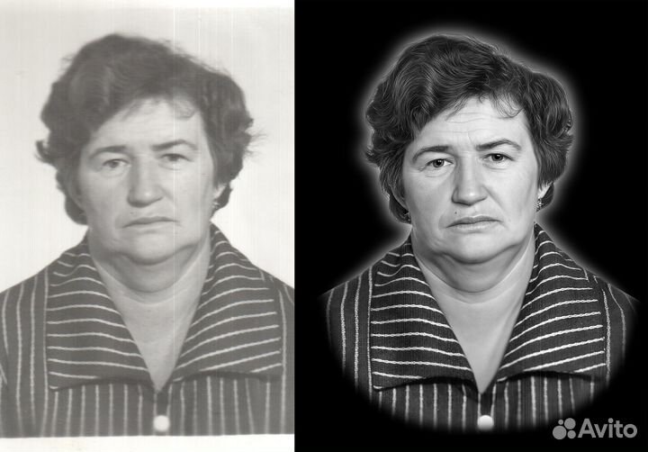 Ретушь фотографий на памятник, восстановление стар