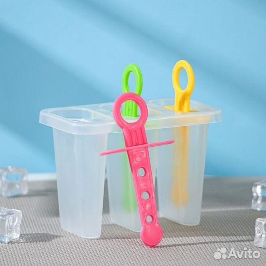 Форма для мороженого «Симпл», 11116,5 см, 3 ячейки