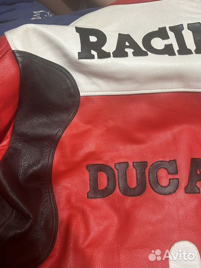 Мотокуртка кожаная мужская 52