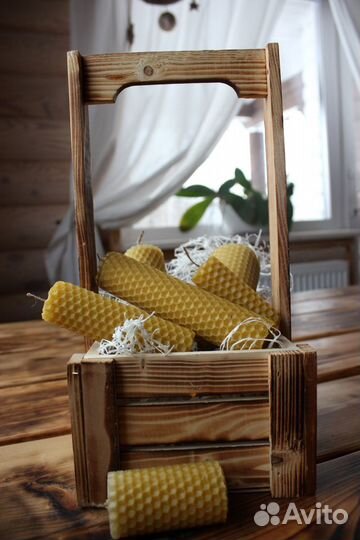 Подарочные наборы / Интерьерные свечи из воска