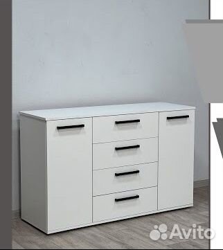 Комод с ящиками 1,3м белый