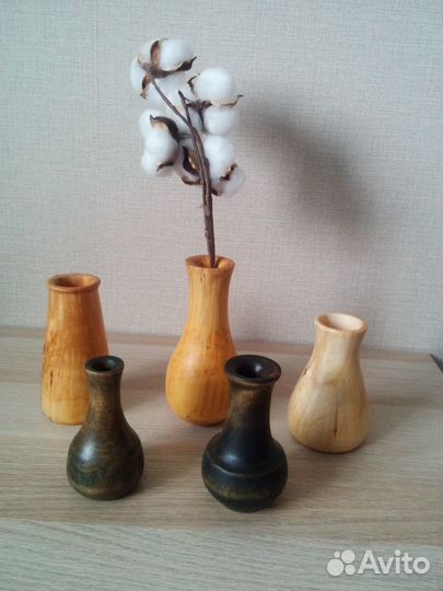 Ваза деревянная декоративная