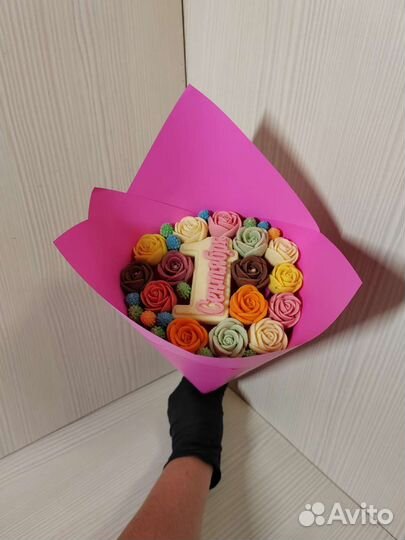 Букет шоколадный на 1 сентября