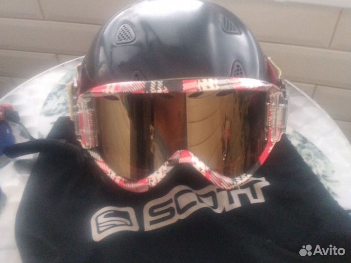 Шлем горнолыжный Scott.Размер L 58 с очками