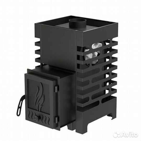 Бак для воды и печь для бани