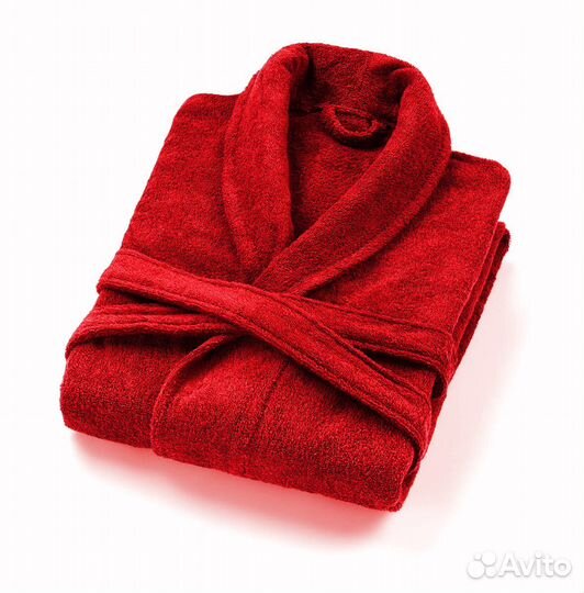 Махровый халат с вышивкой новый