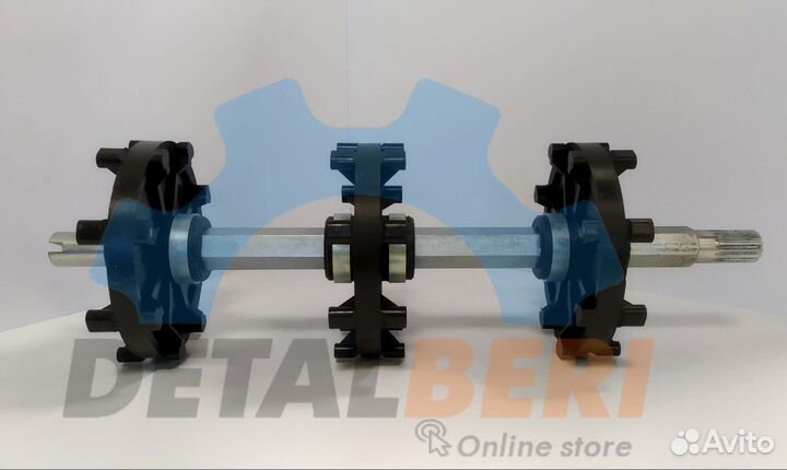 Вал ведущий в сборе на снегоход Рысь