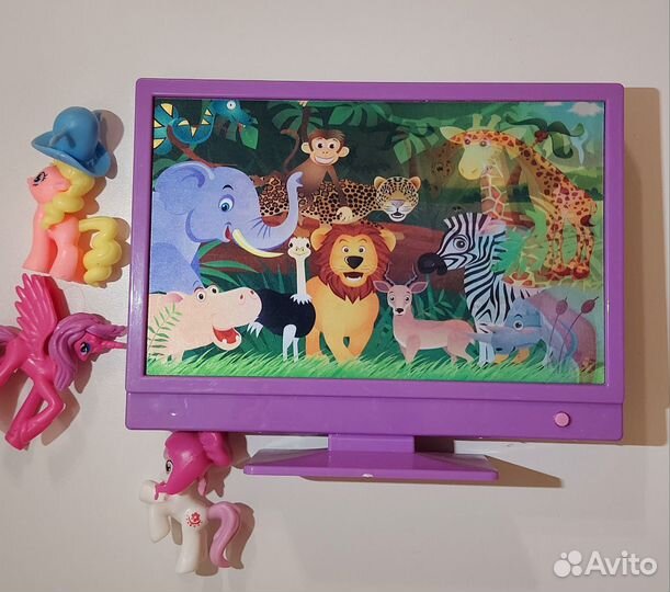 Телевизор для кукольного домика барби