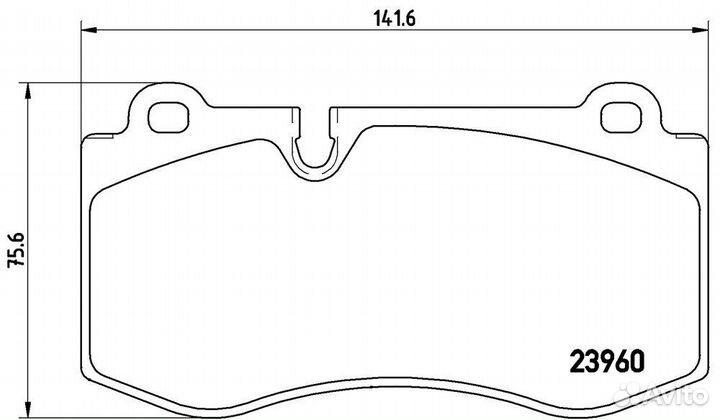 Brembo, P50074, Колодки тормозные MB W221 05- перед