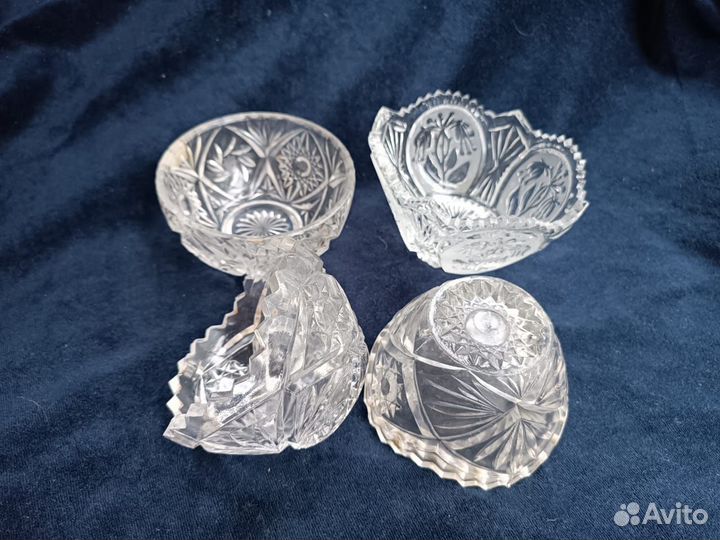 Хрусталь СССР, салатницы, бокалы, рюмки