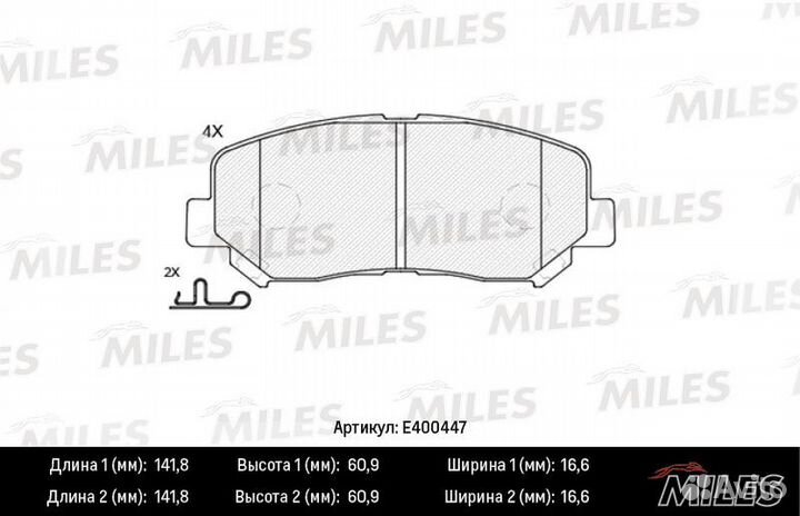 Передние тормозные колодки