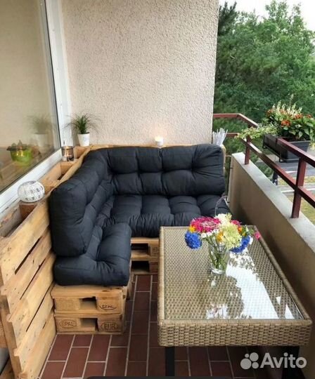 Пошив подушек для мебели и качелей (садовая)