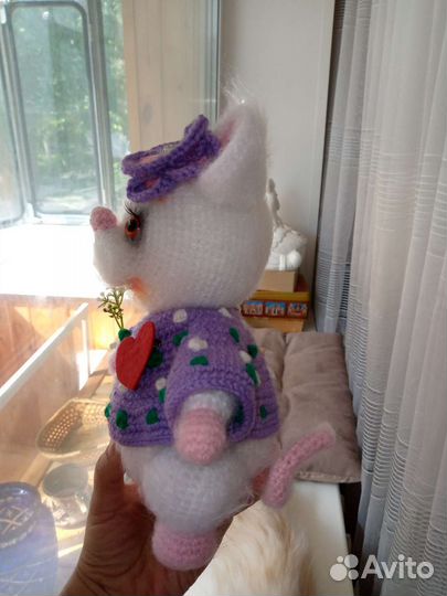Игрушка Мышь хенд мейд вязаная крючком