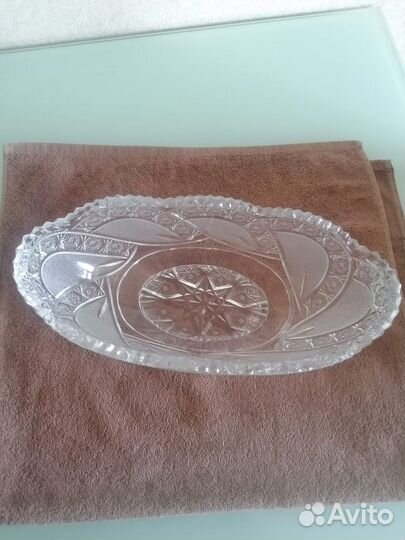 Ваза для фруктов хрусталь